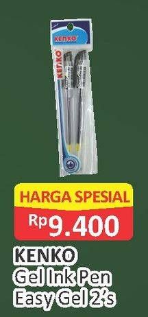 Promo Harga KENKO Gel Pen Easy 2 pcs - Alfamart
