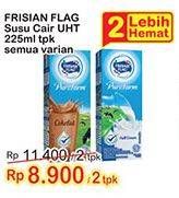 Promo Harga FRISIAN FLAG Susu UHT Purefarm Swiss Chocolate, Full Cream 225 ml - Indomaret