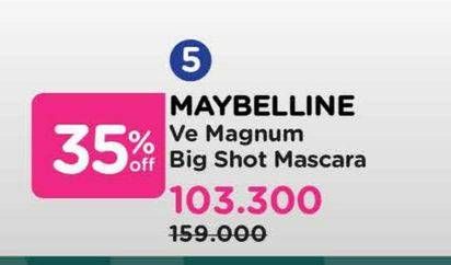 Promo Harga Maybelline The Magnum Big Shot Mascara  - Watsons