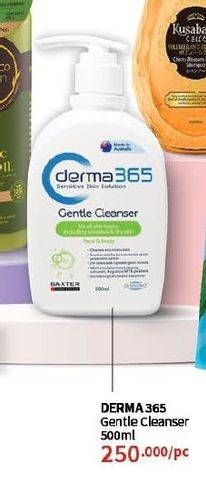Promo Harga Derma 365 Gentle Cleanser 500 ml - Guardian