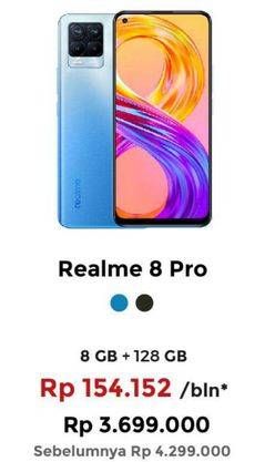 Promo Harga REALME 8 Pro Infinite Blue 8GB+128GB, Infinite Black 8GB+128GB 1 pcs - Erafone