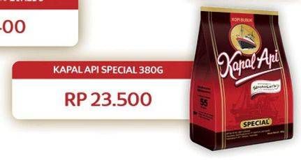 Promo Harga Kapal Api Kopi Bubuk Special 380 gr - Carrefour
