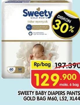 Promo Harga Sweety Gold Pants M60, XL44, L52 44 pcs - Superindo