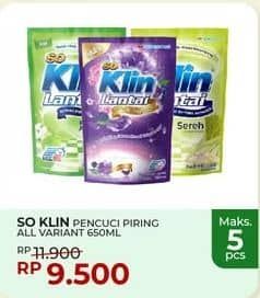 Promo Harga So Klin Pembersih Lantai All Variants 750 ml - Yogya