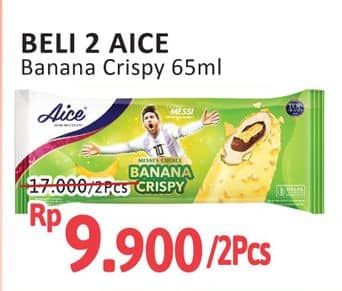 Promo Harga Aice Ice Cream Banana Crispy 65 gr - Alfamidi