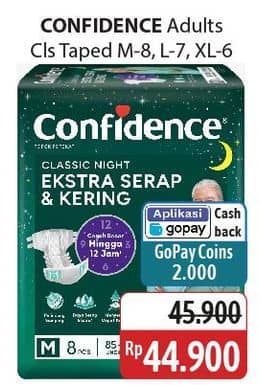 Promo Harga Confidence Adult Diapers Perekat M8, L7, XL6 6 pcs - Alfamidi