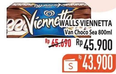 Promo Harga WALLS Ice Cream Viennetta Choco Vanila 800 ml - Hypermart