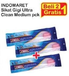 Promo Harga INDOMARET Sikat Gigi Ultra Clean Medium  - Indomaret