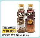 Promo Harga Kopiko 78C Drink All Variants per 2 botol 240 ml - Alfamart