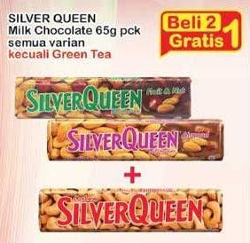 Promo Harga SILVER QUEEN Chocolate All Variants per 2 pouch 65 gr - Indomaret