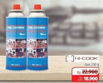 Promo Harga HICOOK Tabung Gas (Gas Cartridge) 230 gr - Lotte Grosir