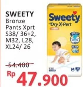 Promo Harga Sweety Bronze Pants Dry X-Pert S36+2, M32, L38, XL24, XL26 24 pcs - Alfamidi