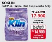 Promo Harga SO KLIN Softergent Cheerful Red, Korean Camellia, Purple Lavender, Rossy Pink, Soft Sakura 770 gr - Alfamart