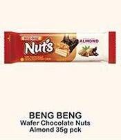 Promo Harga BENG-BENG Wafer Nuts Almond 35 gr - Indomaret