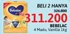 Promo Harga Bebelac 4 Susu Pertumbuhan Madu, Vanila 1000 gr - Alfamidi