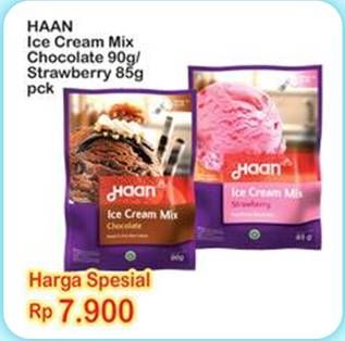 Promo Harga HAAN ICE CREAM MIX Chocolate 90 gr/Strawberry 85 gr pcx  - Indomaret