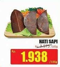 Promo Harga Beef Liver (Hati Sapi) per 100 gr - Hari Hari