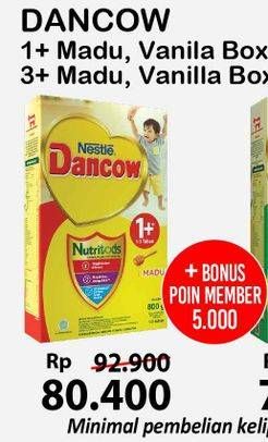 Promo Harga DANCOW Nutritods 1+ Madu, Vanila 800 gr - Alfamart