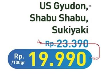 Promo Harga US Gyudon/Shabu Shabu/Sukiyaki  - Hypermart