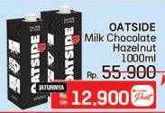 Promo Harga Oatside UHT Milk Chocolate, Hazelnut 1000 ml - LotteMart
