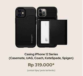 Promo Harga Apple iPhone Case IPhone 12 Series (Casemate, UAG, Coach, KateSpade, Spigen)  - iBox