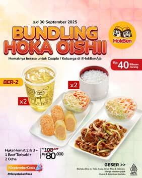 Promo Harga Bundling Hoka Oishi  - HokBen