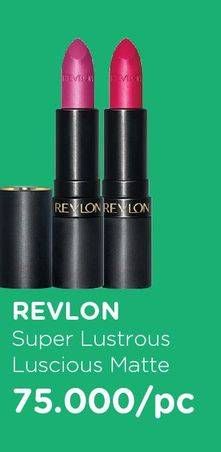 Promo Harga REVLON Super Lustrous Lipstick Matte All Variants 4 gr - Watsons