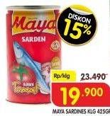 Promo Harga MAYA Sardines 425 gr - Superindo