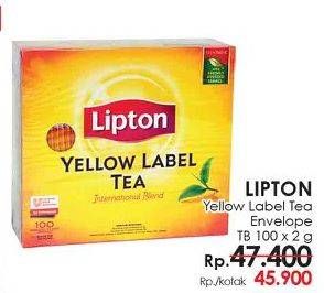Promo Harga Lipton Yellow Label Tea Envelope 100 pcs - Lotte Grosir