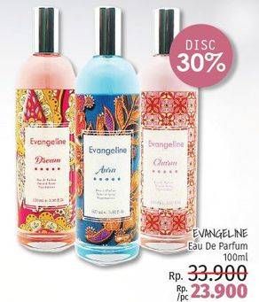 Promo Harga EVANGELINE Eau De Parfume 100 ml - LotteMart