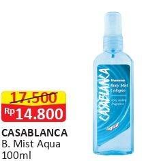 Promo Harga CASABLANCA Body Mist Aqua 100 ml - Alfamart