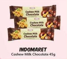 Promo Harga INDOMARET Cashew Milk Chocolate per 2 pcs 45 gr - Indomaret