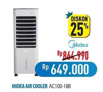 Promo Harga Midea AC 100-18B Air Cooler  - Hypermart