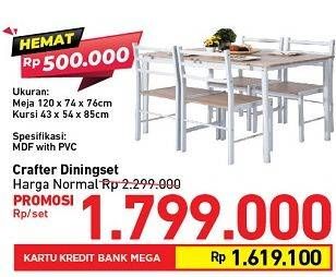 Promo Harga CRAFTERS Diningset  - Carrefour