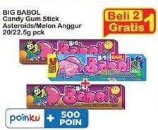 Promo Harga BIG BABOL Candy Gum Asteroids/ Melon Anggur  - Indomaret