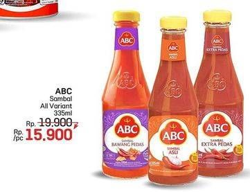 Promo Harga ABC Sambal All Variants 335 ml - LotteMart