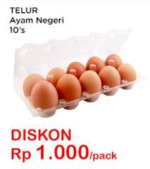 Promo Harga Telur Ayam Negeri 10 pcs - Indomaret