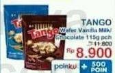 Promo Harga Tango Wafer Vanilla Milk, Chocolate 115 gr - Indomaret