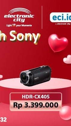 Promo Harga Sony HDR CX-405 Handycam  - Electronic City