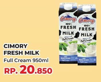 Promo Harga Cimory Fresh Milk Full Cream 950 ml - Yogya