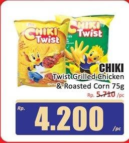 Promo Harga Chiki Twist Snack Grilled Chicken, Jagung Bakar 75 gr - Hari Hari