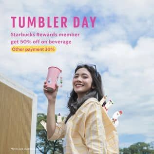 Promo Harga Tumbler Day  - Starbucks