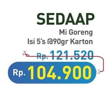 Promo Harga Sedaap Mie Goreng Original per 40 pcs 90 gr - Hypermart