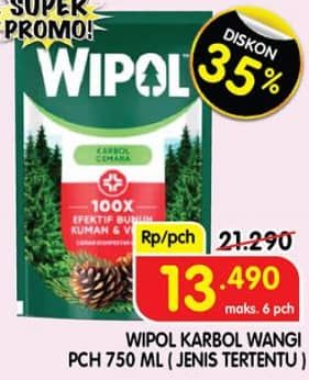 Promo Harga Wipol Karbol Wangi 750 ml - Superindo