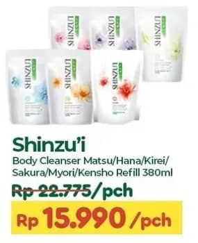 Promo Harga Shinzui Body Cleanser Matsu, Hana, Kirei, Sakura, Myori, Kensho 380 ml - TIP TOP