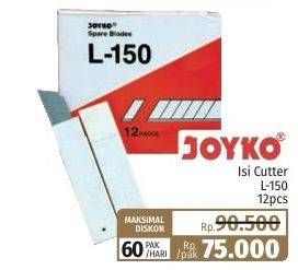 Promo Harga Joyko Isi Cutter L-150 12 pcs - Lotte Grosir
