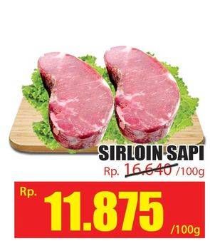 Promo Harga Daging Has Luar (Daging Sirloin) per 100 gr - Hari Hari