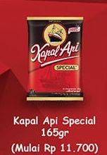 Promo Harga Kapal Api Kopi Bubuk Special 165 gr - Hypermart