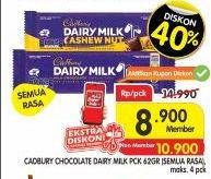 Promo Harga CADBURY Dairy Milk All Variants 62 gr - Superindo