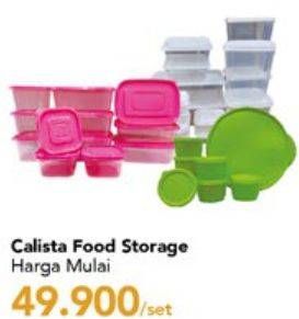 Promo Harga CALISTA Food Container  - Carrefour
